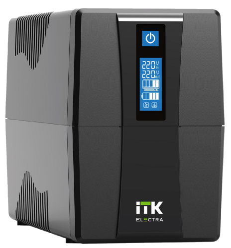 ITK ELECTRA ET ИБП 600ВА/360Вт с АКБ 1х7AH USB Schuko | код EET-0600VA-1-001-S | ITK by IEK