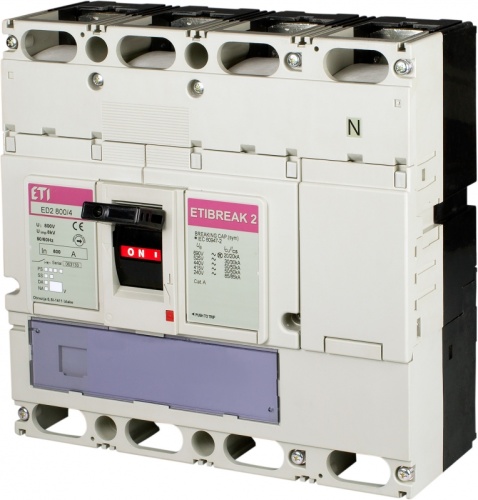 Выключатель нагрузки ED2 800/4 800A (15kA) 4P | код 004672380 | ETI