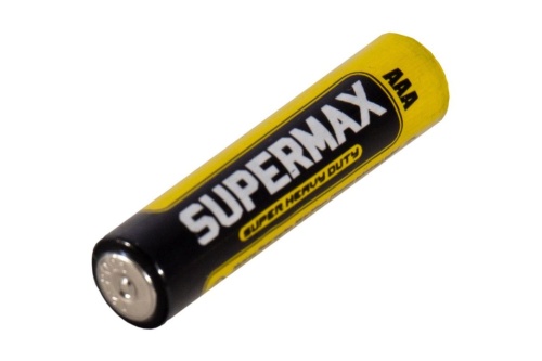 Элемент питания LR03 (ААА) 1.5V Alkaline 2S в шринке Supermax | код SUPLR032S | Космос ( упак.10 шт.)