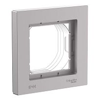 Рамка 1-пост. AtlasDesign Aqua IP44 алюм. | код. ATN440301 | Systeme Electric