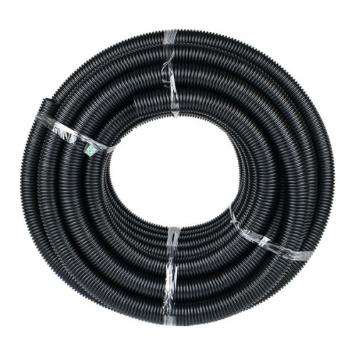 Труба гофр, ПНД тяжелая с протяжкой d50 мм (20 м) черная-Plast | код tpnd-50-t | EKF фото 3