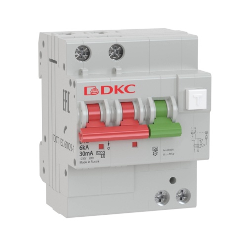 АВДТ YON MDV63 1P+N 63A C 100mA 6kA тип A | код MDV63-23C63-A | DKC