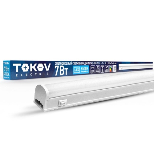 Светильник светодиодный ДБО Т5 7Вт 6.5К IP40 | код TKE-DBO-T5-0.6-7-6.5K | TOKOV ELECTRIC