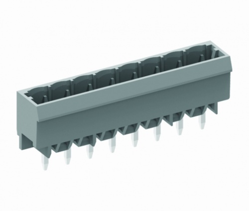 450203 Вилка на плату MCS вертик.,шаг 5.0мм, 3 конт., сер., шт | код 450203 | SUPU