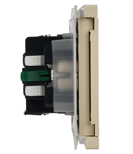 FORTE&PIANO Роз. с з/к/ш с кр. б/к 16А IP44 FP419 ван. IEK | код FP-R16-16-1-44-K10 | IEK фото 2