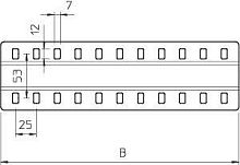 Комплект планка соед. для лотков H135мм оцинк. SSLB150 FS OBO 7070209