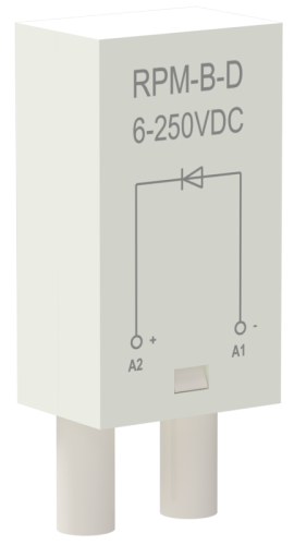 Модуль защиты для реле диод 6-250В DC ONI | код RPM-B-D-DC6-250V | ONI