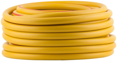 Шланг поливочный трехслойный армированный, желтый 3/4''x2.2 ммx25 м | код 76318 | FIT фото 2