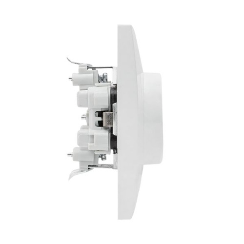 Валенсия розетка 2-местная с/з 16А белая с защ, штор, PROxima | код EWR16-128-10 | EKF фото 5