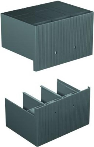 Крышки изолирующие высокие для силовых выводов HTC T2 3p TERMINAL COVERS HIGH (комплект из 2шт.) | код 1SDA051417R1 | ABB