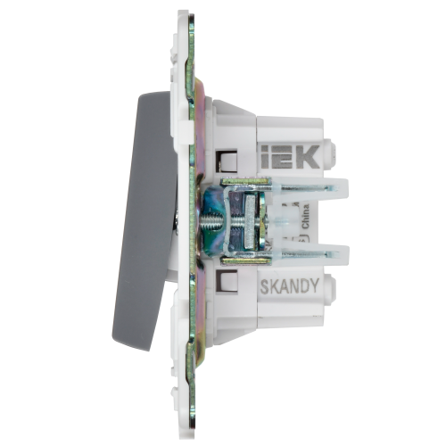 SKANDY Выключ. 2-кл. перекр. 10А SK-V06Gr сер. IEK | код SK-V23-0-10-K03 | IEK фото 4