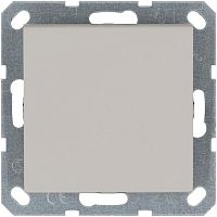 Выключатель одноклавишный проходной 10A 250V~ с накладкой, цвет Тауп | код G3012T | Jasmart