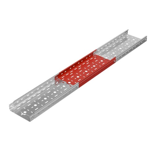 Лоток листовой перфорированный 200х50 L3000 сталь 0.55мм "БЫСТРЫЙ МОНТАЖ ПЛЮС" LPplus50-200-0.55-3000 оцинк. КМ PL0213 фото 3