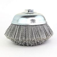 Щетка чашечная нейлоновая Д150xM14, ворс полимер-абразив P46 по дереву для УПМ УШМ (болгарка) (1-102) | код 613.196-7902 | OSBORN