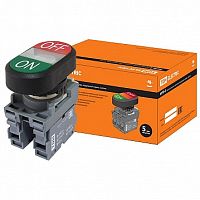 Кнопка двойная MPD2 22 мм² 220В, IP40, Красный | код. SQ0747-0053 | TDM