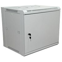 Шкаф настенный 19 PRO 6U 600x450x370мм - передняя дверь металл. RAL 7035, | код 04-2210 | REXANT
