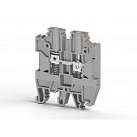 304 500, Клеммник на DIN-рейку с пружиной 4мм.кв. (серый), AVK-Y4 | код 0.0.0.3.04500 | KLEMSAN