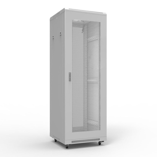 19 Напольный шкаф Rexant серии Standart 32U 600х800 мм, передняя и задняя дверь перфорация, RAL 7035 (состоит из 2 частей) | код 04-2338 | REXANT