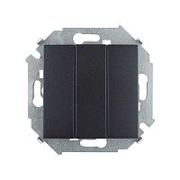 Однополюсный выключатель с подсветкой 16AX 250В цвета графит S15 | код 1591104-038 | Simon