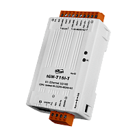 tGW-718i-T CR Tiny Modbus/TCP to RTU/ASCII Gateway and 1-port Isolated RS-232/422/485 (10-Pin Terminal Block) (RoHS) | код 00-06138271 | ICP DAS