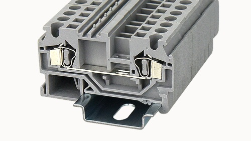 WS4-01P-11-00Z(H) Клеммный блок (клеммник) проходной пружин., на DIN-рельс TS-35/TS-32, сеч. пров. 28-12AWG/ до 4.0 кв.мм, до 600В/20А, серый изол., выс. общ. 33.5 мм x глуб. 60.4 мм x шир. 6.2 мм | код 11030000270 | DEGSON