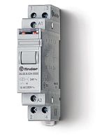 Реле шаговое модульное электромеханическое, 2NO 16А, 2 состояния, контакты AgNi, питание 12В АC, ширина 17.5мм, степень защиты IP20 | код 202280120000 | Finder