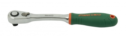 R6802 Рукоятка трещоточная 1/4DR, 60 зубцов, 140 мм | код R6802 | JONNESWAY