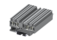 TC1.5-4-GY Клемма TC 2-2 проходная пружин., сеч.1.5мм2, сер., шт | код TC1.5-4-GY | SUPU