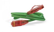 Патч-корд U/UTP Cat.5е LSZH 2 м зеленый, Hyperline PC-LPM-UTP-RJ45-RJ45-C5e-2M-LSZH-GN | код 30891 | Hyperline