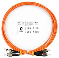 Cabeus FOP-62-FC-FC-15m Шнур оптический duplex FC-FC 62,5/125 mm 15м LSZH | код 8403c | Cabeus