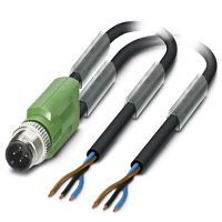 Кабель для датчика / исполнительного элемента SAC-3P-M12Y/2X3,0-PUR | код 1669699 | PHOENIX CONTACT