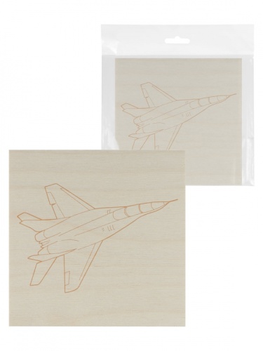 Доска для выжигания, Самолет, 150х150 мм, 1 шт., пакет, TDM | код SQ1025-1101 | TDM