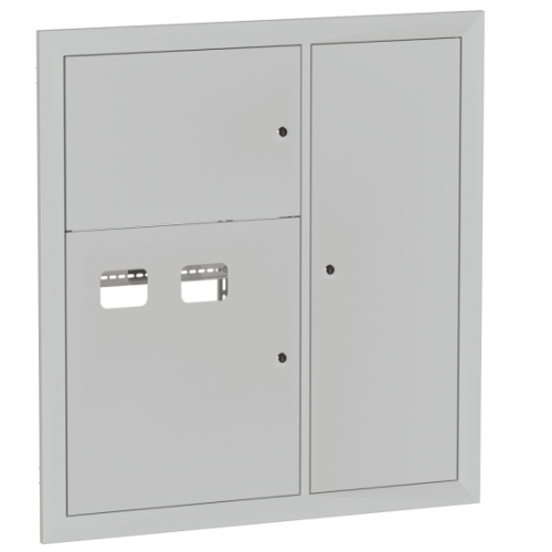 Щит этажный 2 кв. RAL9003 (1000х950х160) EKF Basic | код mb28-v-2-r9003 | EKF