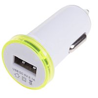 Автозарядка в прикуриватель USB (АЗУ) (5V, 2100mA) белая REXANT | код 18-1937 | REXANT
