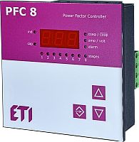 Регулятор реактивной мощности PFC 8 RS (8 ступеней, 97х97) | код 004656906 | ETI