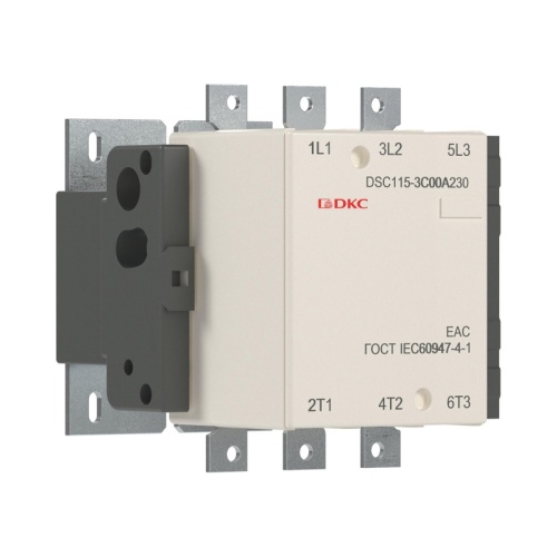 Магнитный контактор DSC115-3C00A230 115А 55кВт (AC3) кат 220В AC | код DSC115-3C00A230 | DKC