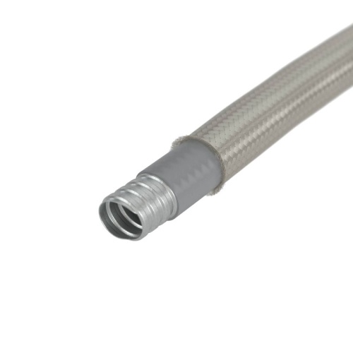 Металлорукав DN 15мм в гладкой SEBS изоляции и оплетке из нержавеющей стали, Dвн 15,5 мм, Dнар 21,0, 50 м | код 607STX016 | DKC фото 2