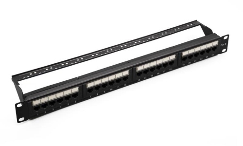 Патч-панель UTP 24хRJ-45 кат.6 1U 19дюйм | код 10-0427 | SUPRLAN