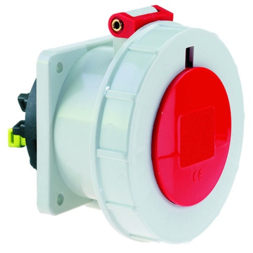 Розетка встраиваемая 16A, 4р(3P+PE), 6h, 400V, IP67 75х75 QC Bals 13739 | код 13739 | Bals