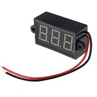 Вольтметр RUICHI 3.5-30VDC синий IP68 (24x42 мм), цифровой | код 98505 | Ruichi