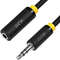 Удлинитель аудио Jack 3.5 мм М на Jack 3.5 мм F, 3 м., черный | код GCR-STM1114-3.0m | Greenconnect