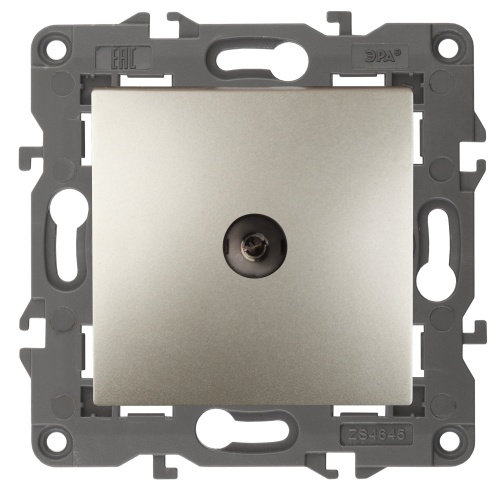 Розетка TV одиночная, Эра Elegance, шампань, 14-3101-04 | код Б0034293 | ЭРА