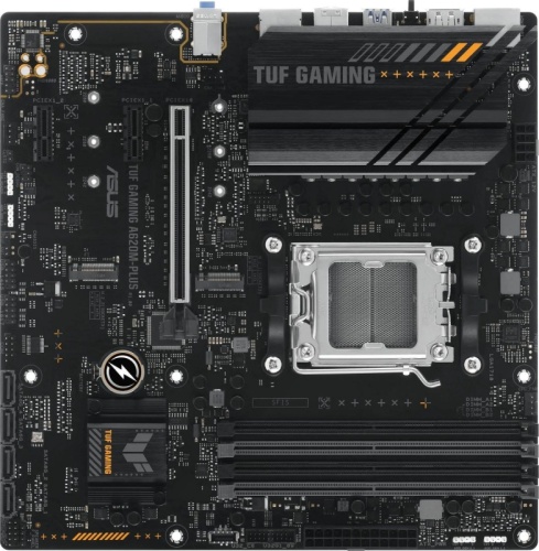 Материнская плата Asus TUF GAMING A620M-PLUS SocketAM5 AMD A620 4xDDR5 mATX AC`97 8ch(7.1) 2.5Gg RAID+HDMI+DP | код 1957330 | Asus
