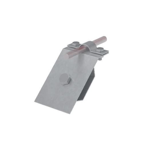 Держатель для водосточного желоба d5-10мм 1хМ8х30 2хМ5х12 термодиффузион. цинк. КМ MA0441