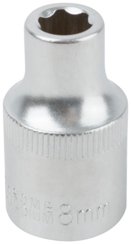 Головка 6-гранная CrV 1/2'' 8 мм | код 62038 | FIT Головка 6-гранная CrV 1/2'' 8 мм | код 62038 | FIT