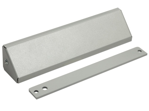 Комплект монтажа для крепления замка AL-400 с декоративным кожухом и планкой М400, цвет серый | код. MK AL-400PR (серый) | Экскон