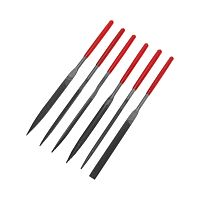 Набор надфилей KRANZ 160х4 мм, 6 шт., обрезиненные рукоятки | код KR-12-4102 | KRANZ