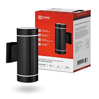 Светильник LINES-2хGX53-NL-BL IP65 под лампу 2хGX53 НБУ уличный настенный двусторонний алюм. черн. | код 4690612051628 | IN HOME