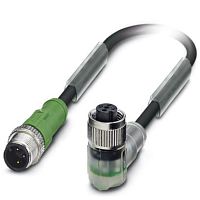 Кабель для датчика / исполнительного элемента SAC-3P-M12MS/ 0,6-PUR/M12FR-2L | код 1694567 | PHOENIX CONTACT