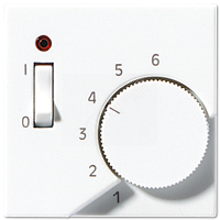 Накладка для регулятора температуры воздуха помещений Серия A500 Материал- термопласт Цвет- белый | код ATR231PLWW | JUNG